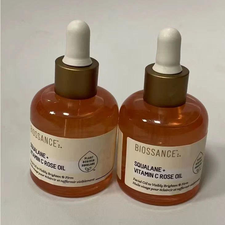 2 x30ml Biossance Squalane + Copper Peptide Plumping SeruM VITtaminC Rose Oil