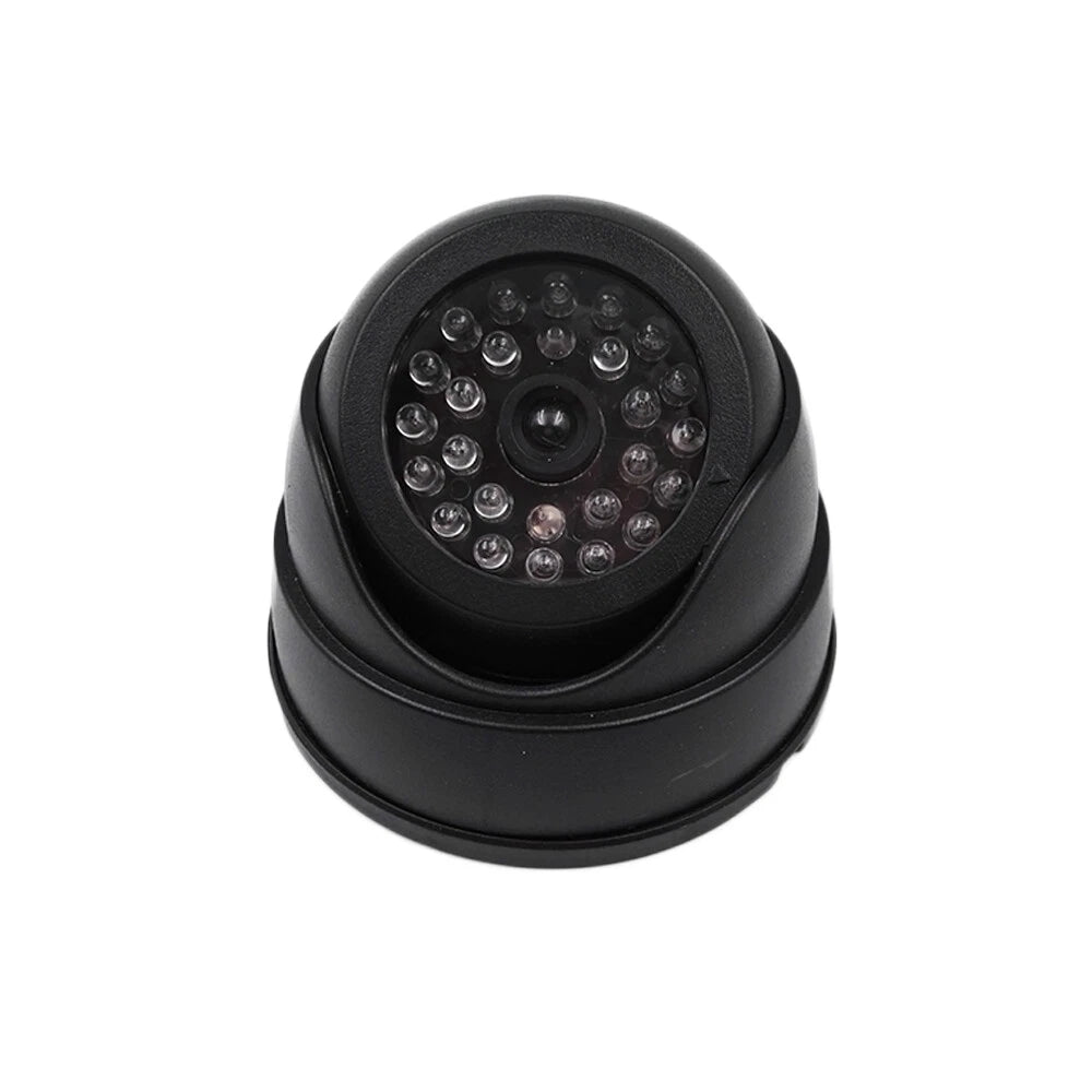 1/2 x DUMMY DOME CCTV SECURITY CAMERA FLASHING LED INDOOR OUTDOOR FAKE CAM UK