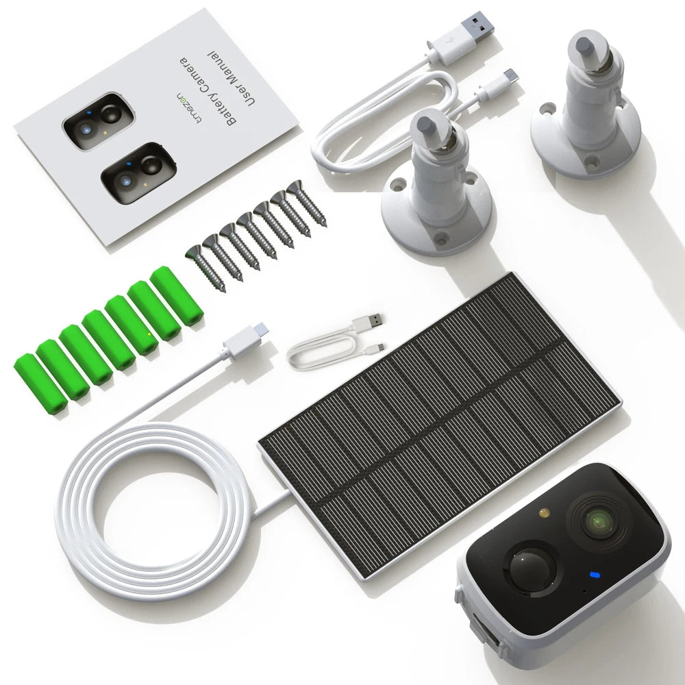 TMEZON Outdoor Security Camera Colour Night Vision Home WiFi Battery CCTV System