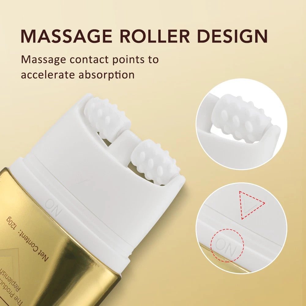 1/2X Firming Neck Cream for Crepey Skin Body Moisturize Roller Massage Neck Care