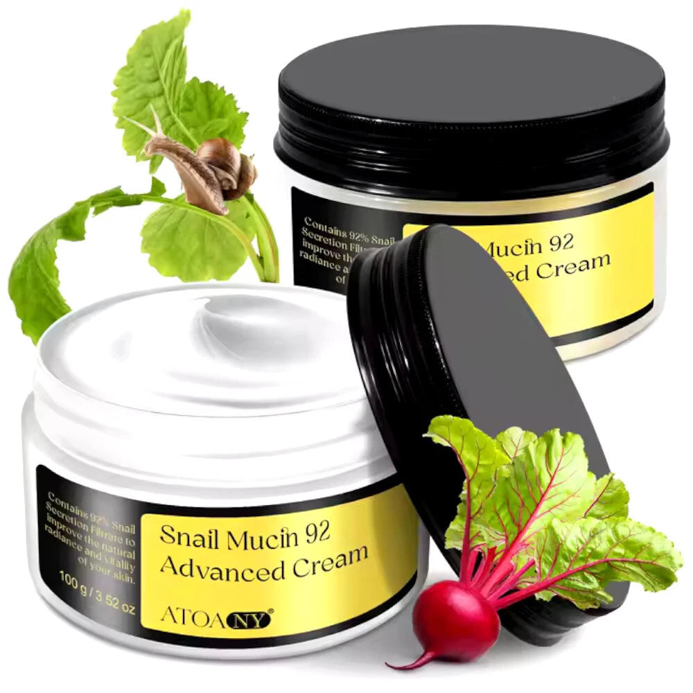 Snail Cream, Snail Mucin 92 Advance Cream, All-in-One Cream - 100ml