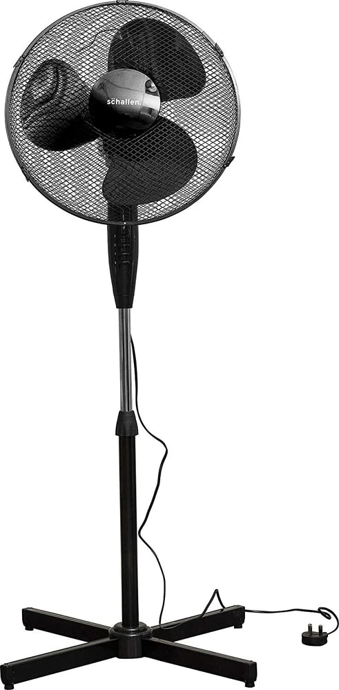 Schallen 16" Electric Oscillating Floor Standing Tall Pedestal Air Cooling Fan