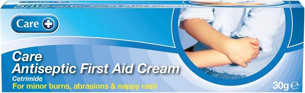 Care Antiseptic First Aid Cream,for Minor Burns,Abrasions and Nappy Rash-30gX3pc