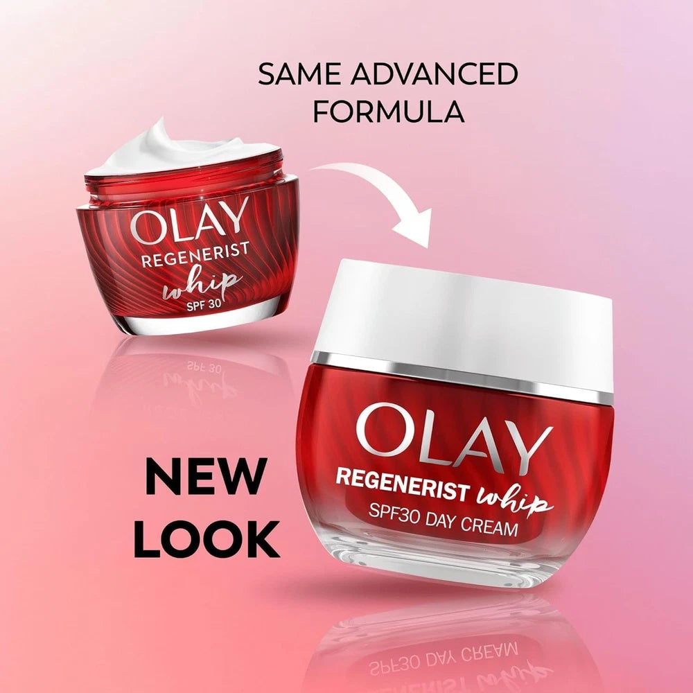 Olay Regenerist Whip Day Face Cream SPF30, Lightweight Anti-Wrinkle 50ml