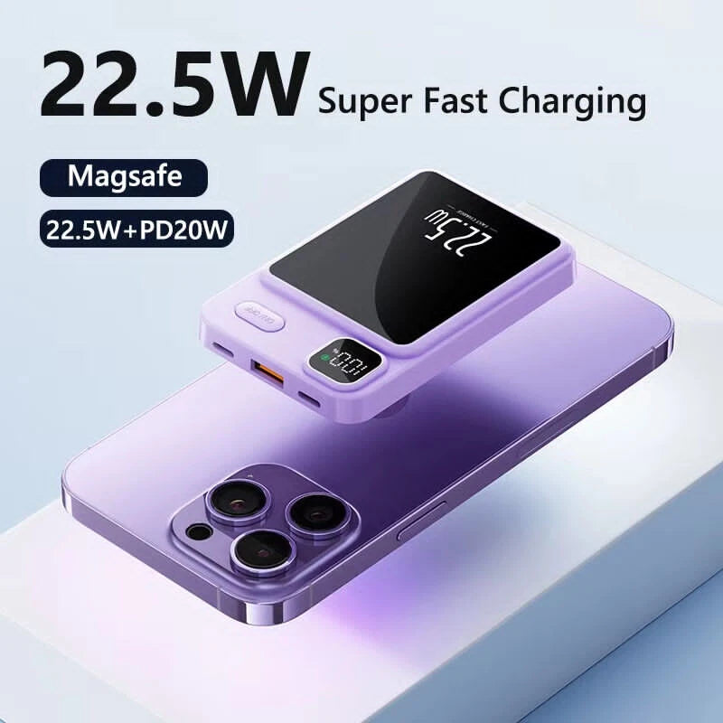 3000000mAh Power Bank Magnetic Battery Pack Wireless Charger for iPhone 15/14/13