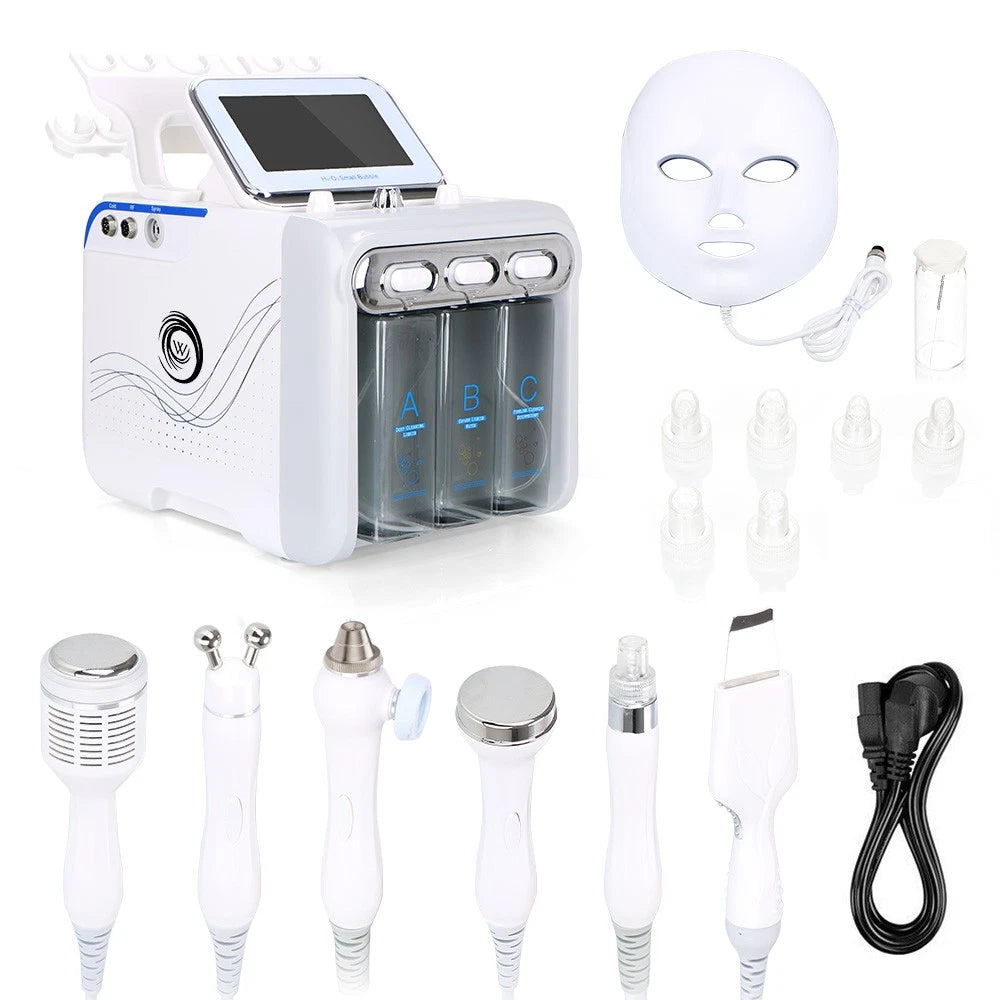 6/7 in1 Hydra Water Facial Cleaner Aqua Peel Hydro Dermabrasion Beauty Machine
