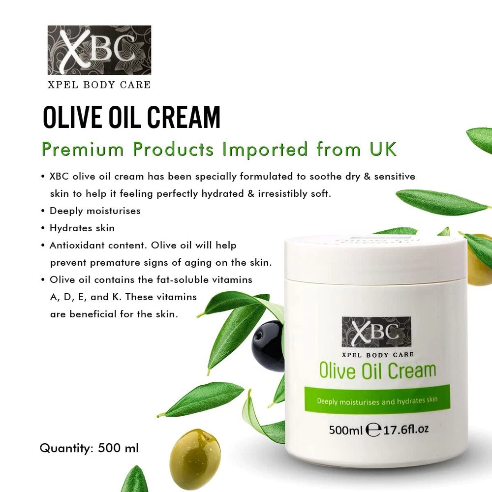 XBC Olive Oil Moisturiser Cream 500m - Pack Of 2