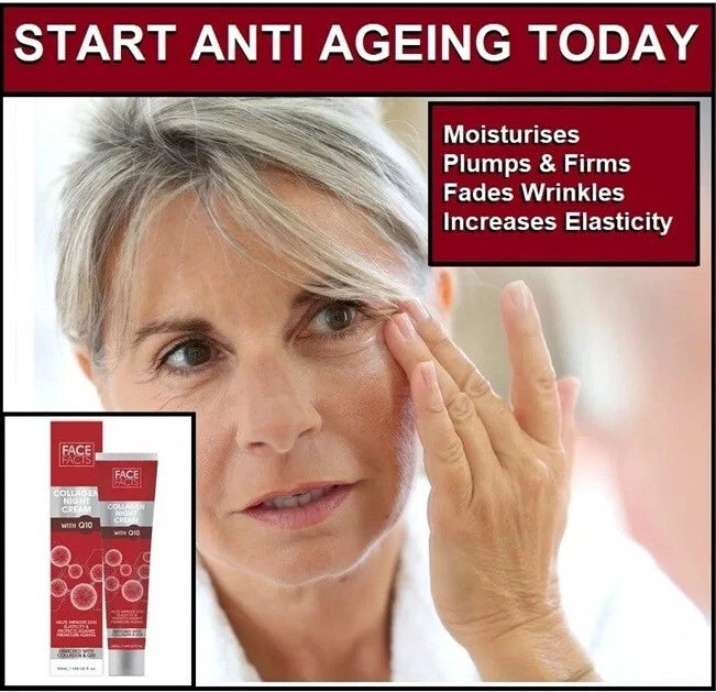 Anti Ageing Q10 Face  Lift Cream / Serum. Anti Wrinkle, Plumping Skin Firming