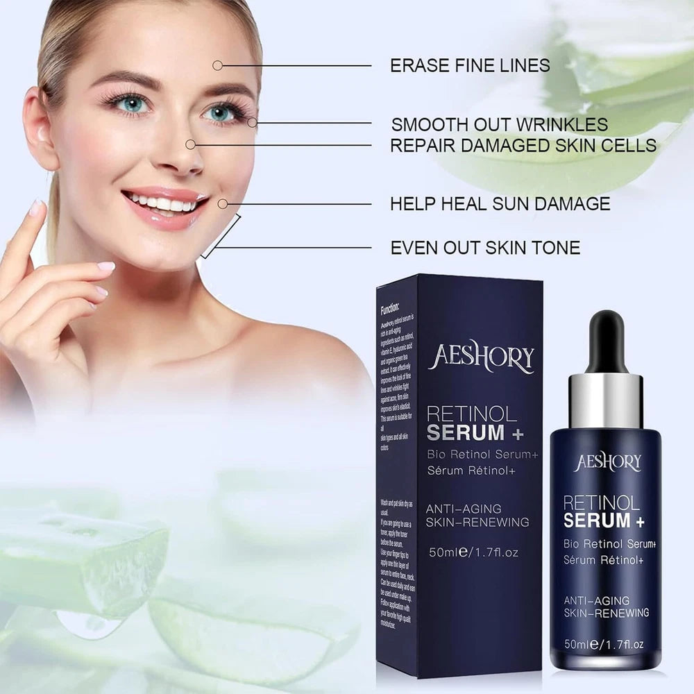 Anti-Aging Retinol Serum – 5% Strength, 50ml with Vitamin C & Hyaluronic Acid