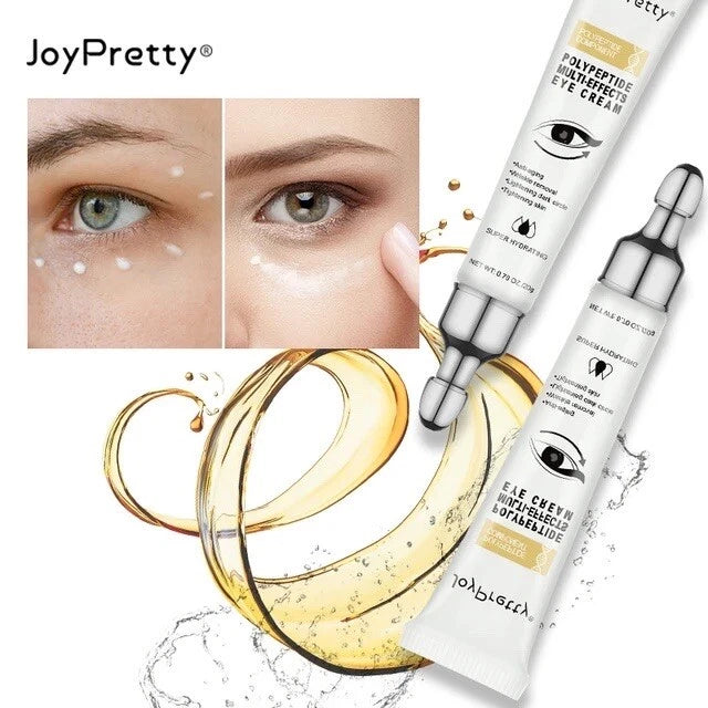 2PC Instant Remove Wrinkle Eye Cream Eye Bags Dark Circles Anti Puffiness Serum