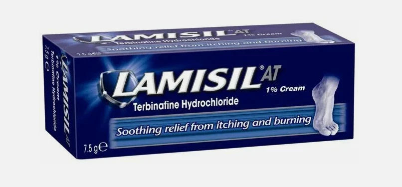 Lamisil AT 1% Cream-Antifungal- Infection/Athlete's Foot/Dhobie Itch - 7.5g Tube
