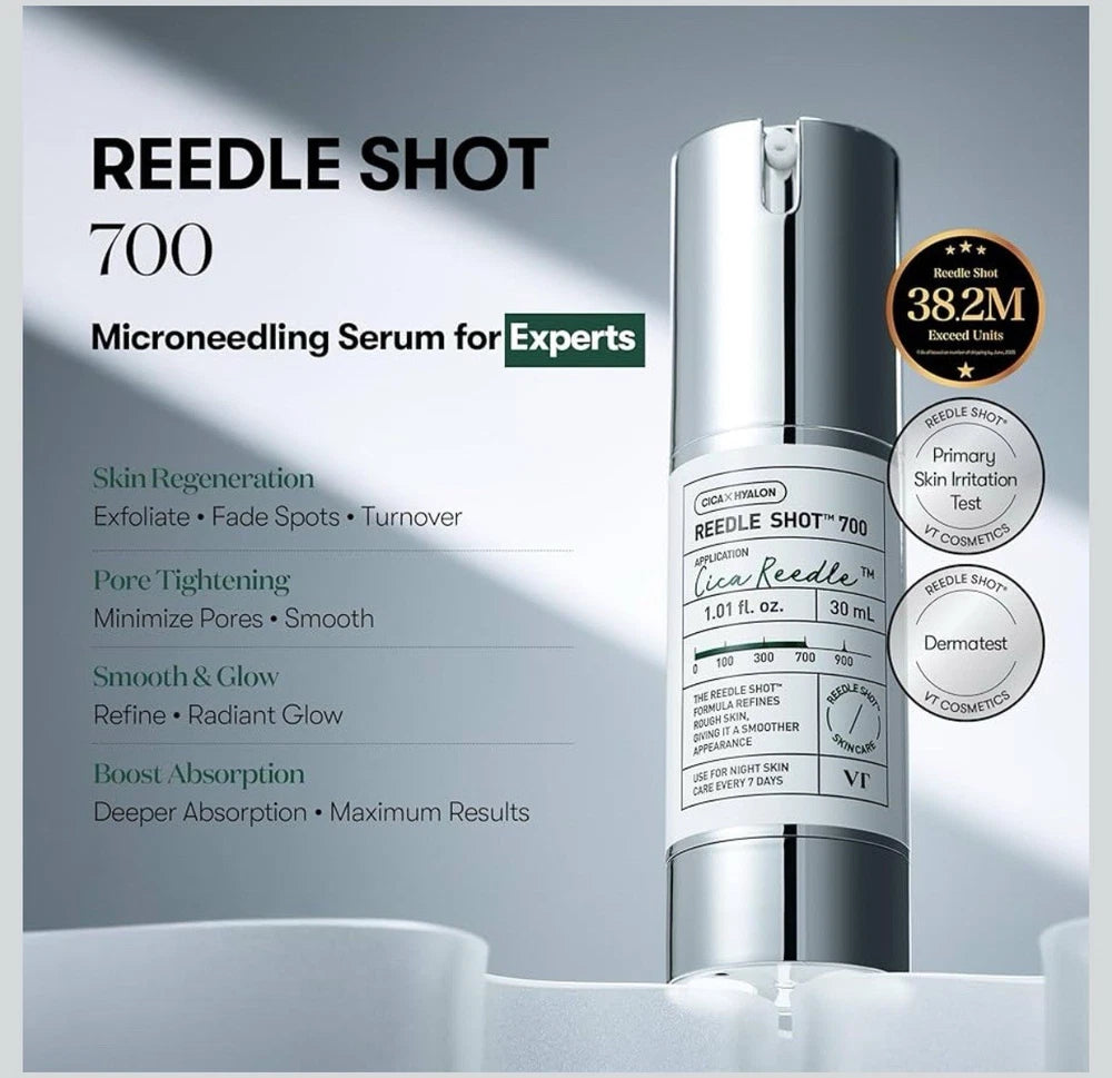 VT Cosmetics - CICA X HYALON - Reedle Shot 700 (570,000) 30mL /1oz