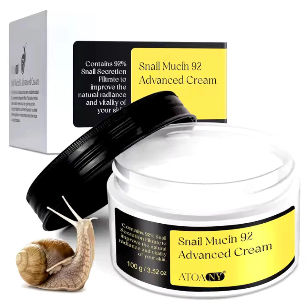 Snail Cream, Snail Mucin 92 Advance Cream, All-in-One Cream - 100ml