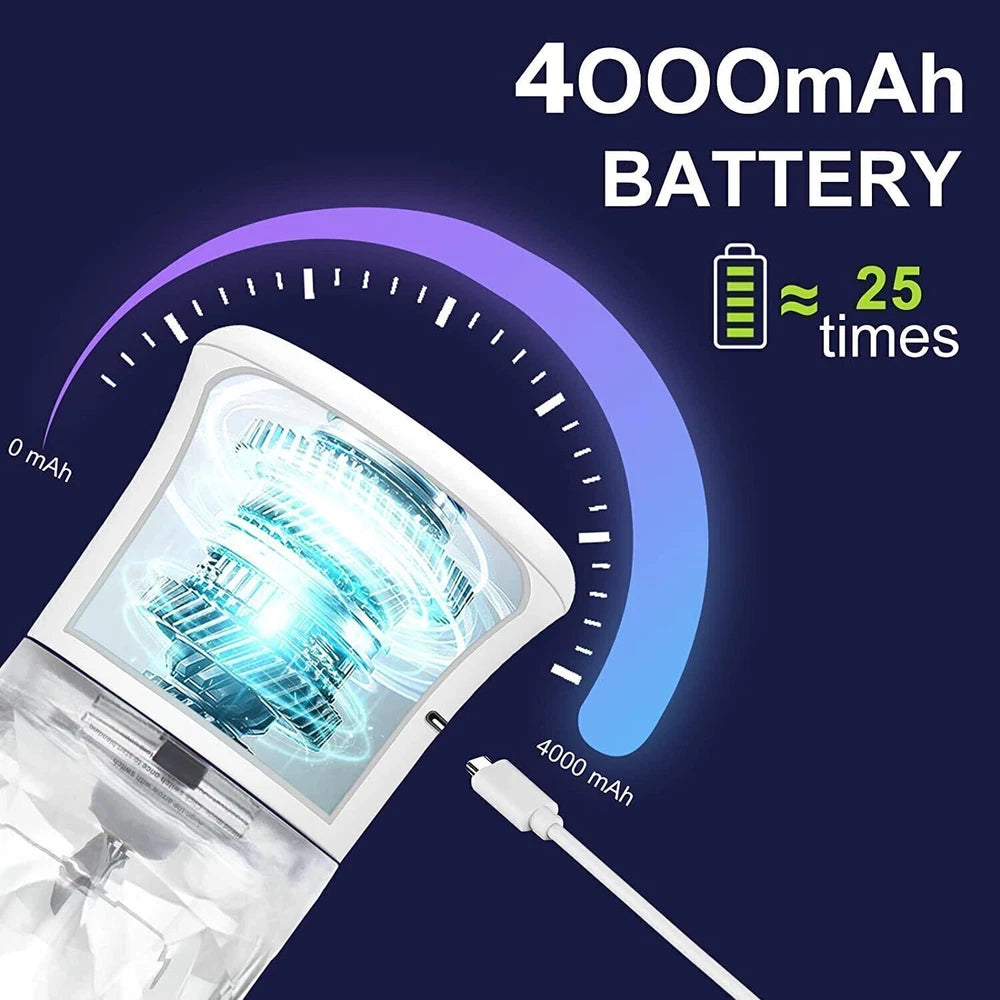 600ML Electric Juice Maker Portable Blender Smoothie Mini Juicer Fruit Machine