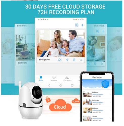 HD WiFi IP Security Camera Wireless Indoor CCTV System Home Pet Baby Monitor Cam