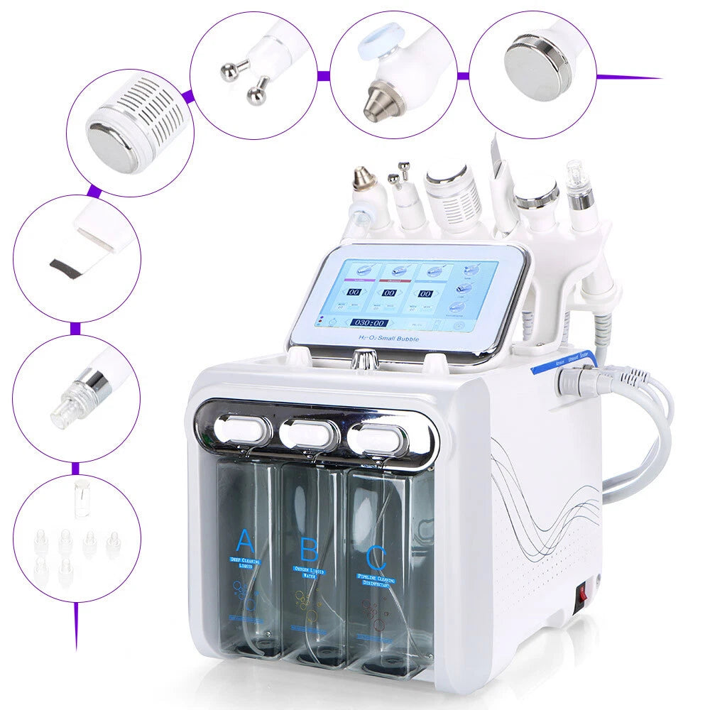 6/7 in 1 Hydra Water Facial Cleaner Aqua Peel Hydro Dermabrasion Beauty Machine