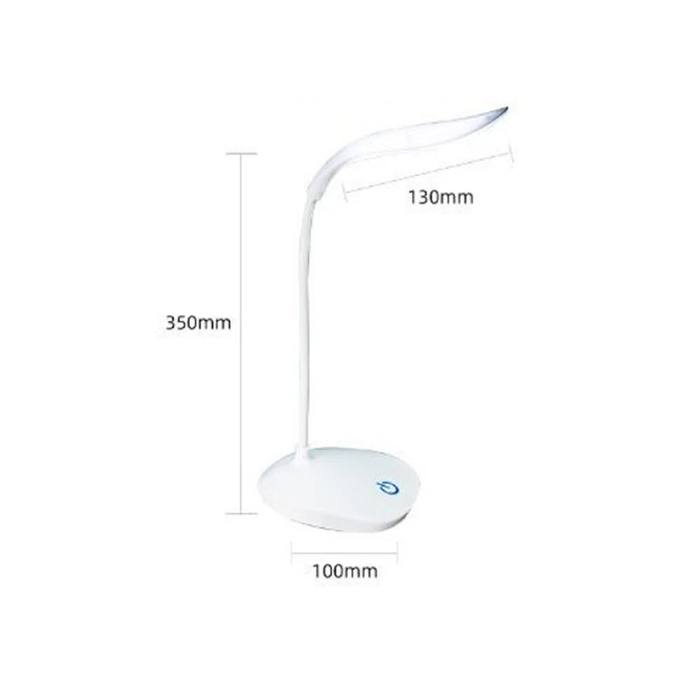 LED Flexible Touch Desk USB Rechargeable Light Bedside Reading Lamp Dimmable