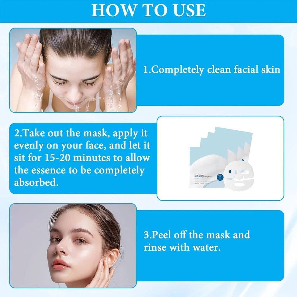 4pcs BIODANCE Bio-Collagen Real Deep Mask Sheet Deep Mask Overnight Mask UK