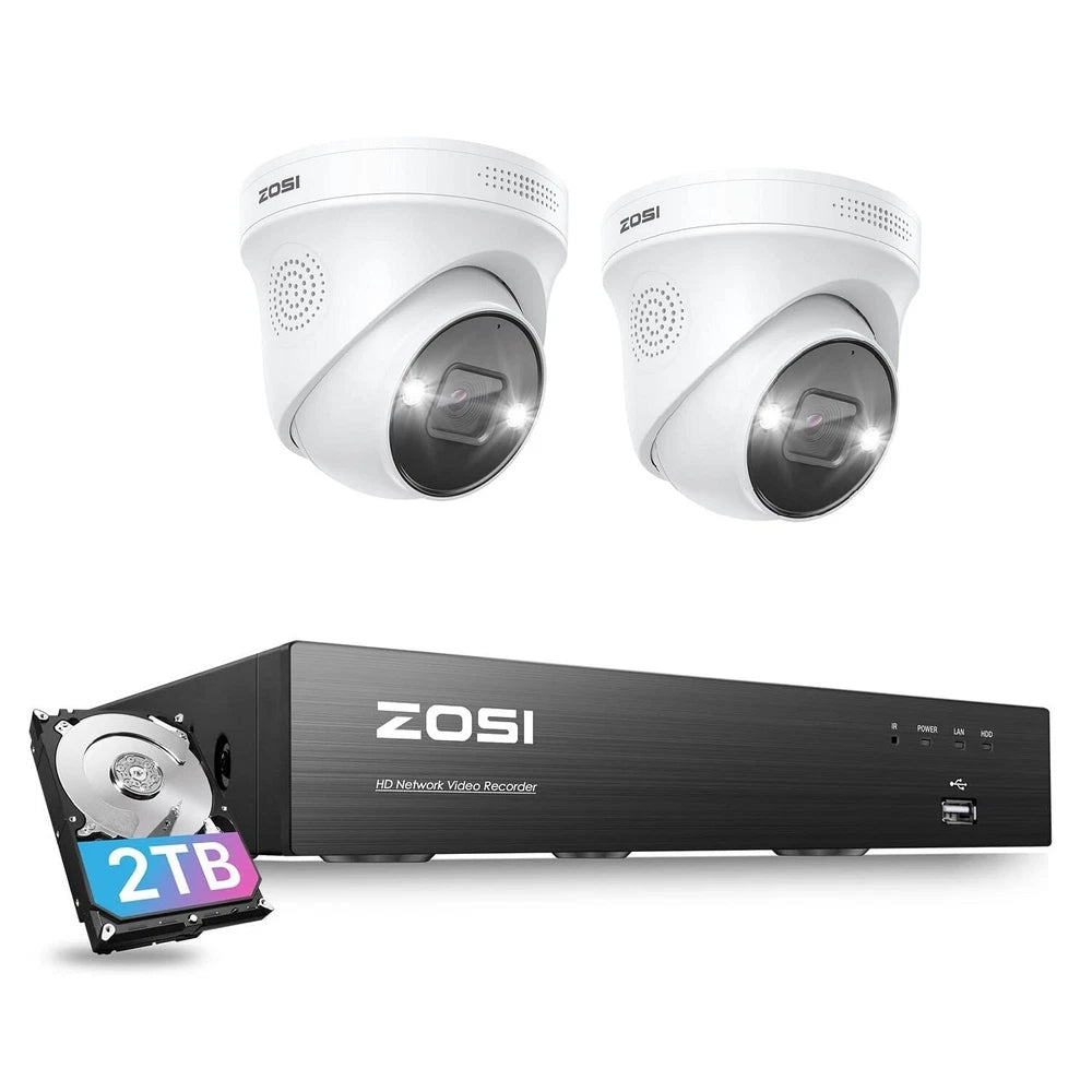 CAMERA POE CCTV 5MP HD IR Security Camera System 4K NVR Home Surveillance Outdoor