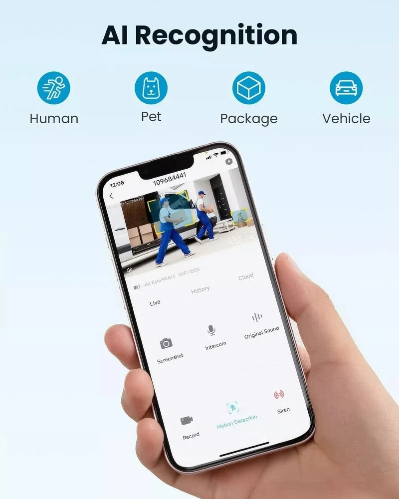Wireless Smart Home Video Doorbell Camera, Indoor Chime WiFi Doorbell 2way Audio