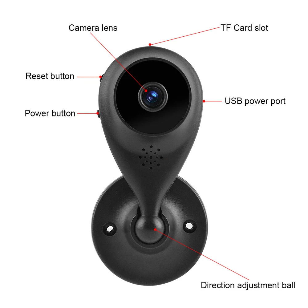 1080P WiFi CCTV Indoor & Outdoor Wireless Camera Home Security Night Vision Cam