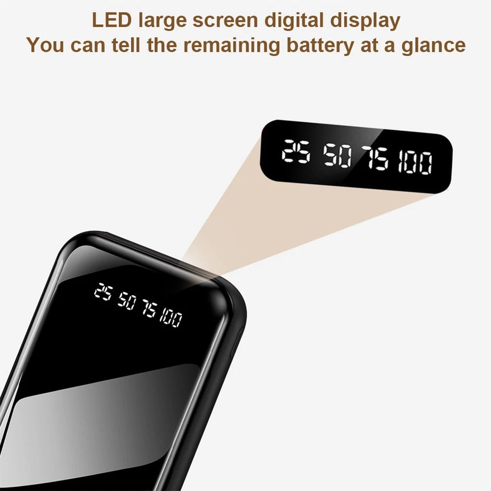 9000000mAh Power Bank Fast Charger Battery Pack Portable 4 USB for Mobile Phone.