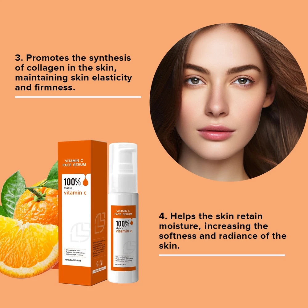 ADVANCED VITAMIN C SERUM Powerful Anti-Aging collagen-Boost Face Serum Day Night