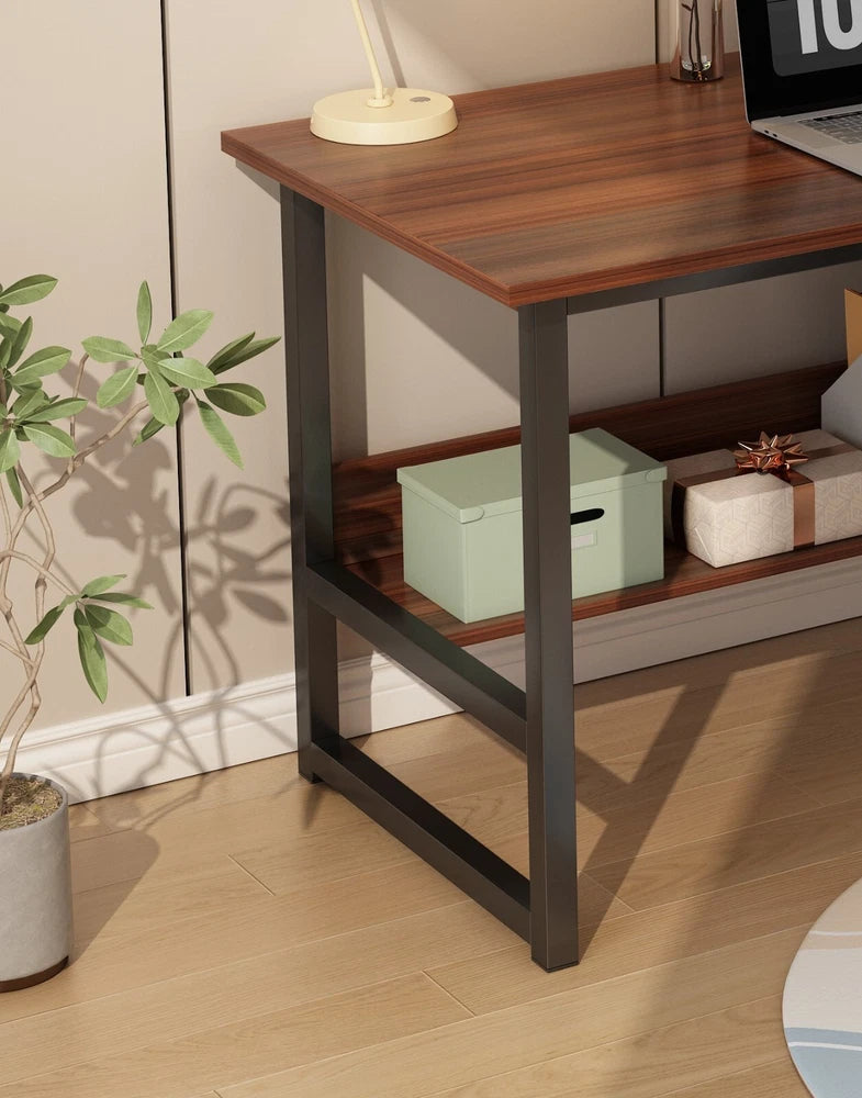 80/100cm Home Office Desk Computer Desk with Shelf Desk Home Office Workstation