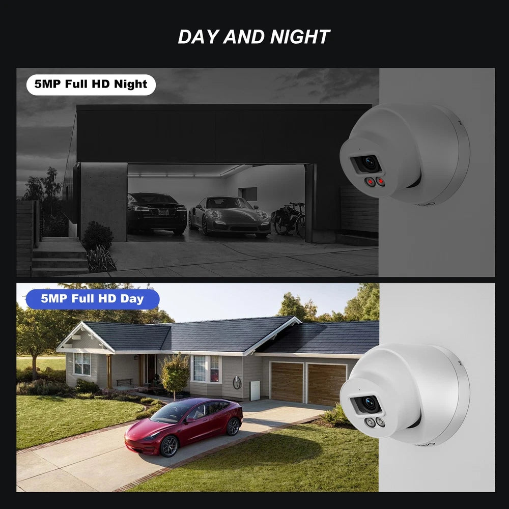 OnlyHD 2PCS CCTV HOME SECURITY DOME CAMERA 5MP FULL HD OUTDOOR IR NIGHT VISION
