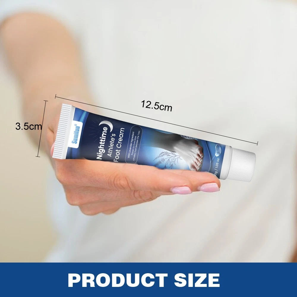 New Natural Nighttime Athlete's Foot 30g Cream Proven Cure Between Toes Lavender