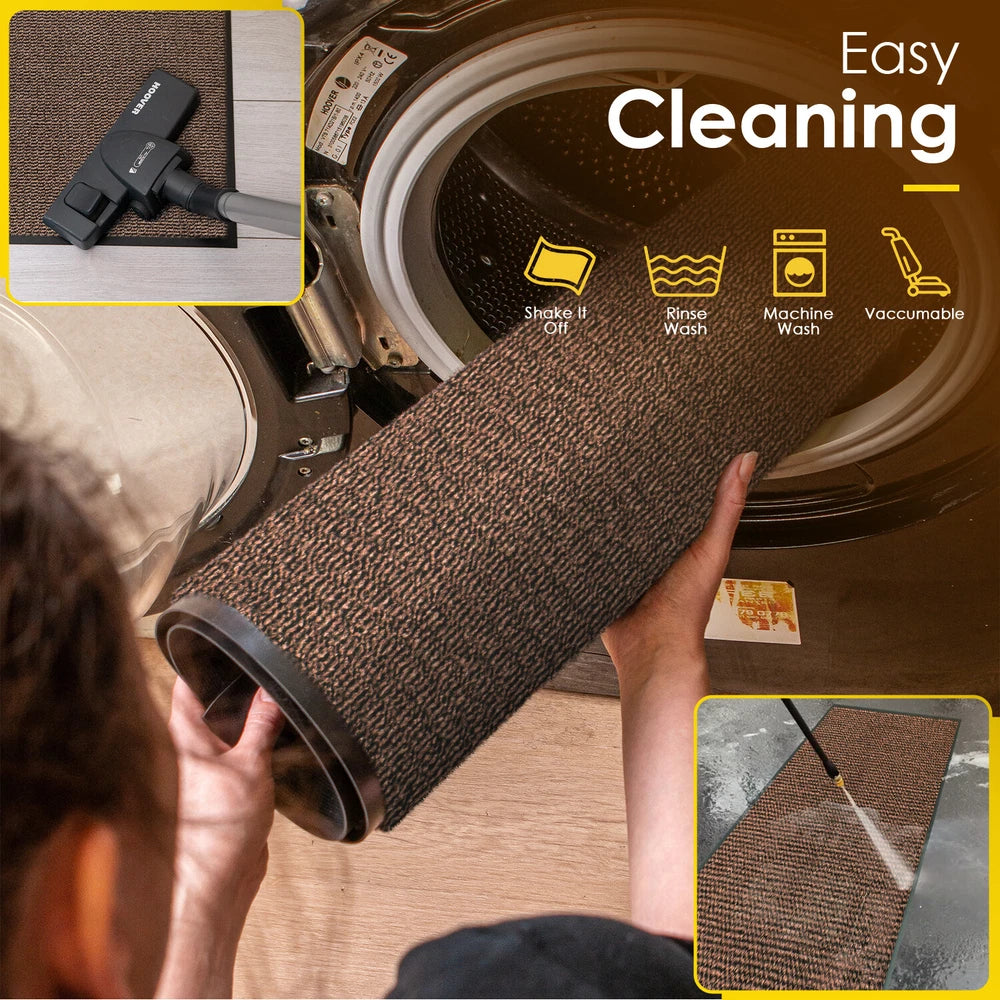 Door Mat Heavy Duty Barrier Rubber Entrance Non-Slip Floor Rugs Kitchen Runner