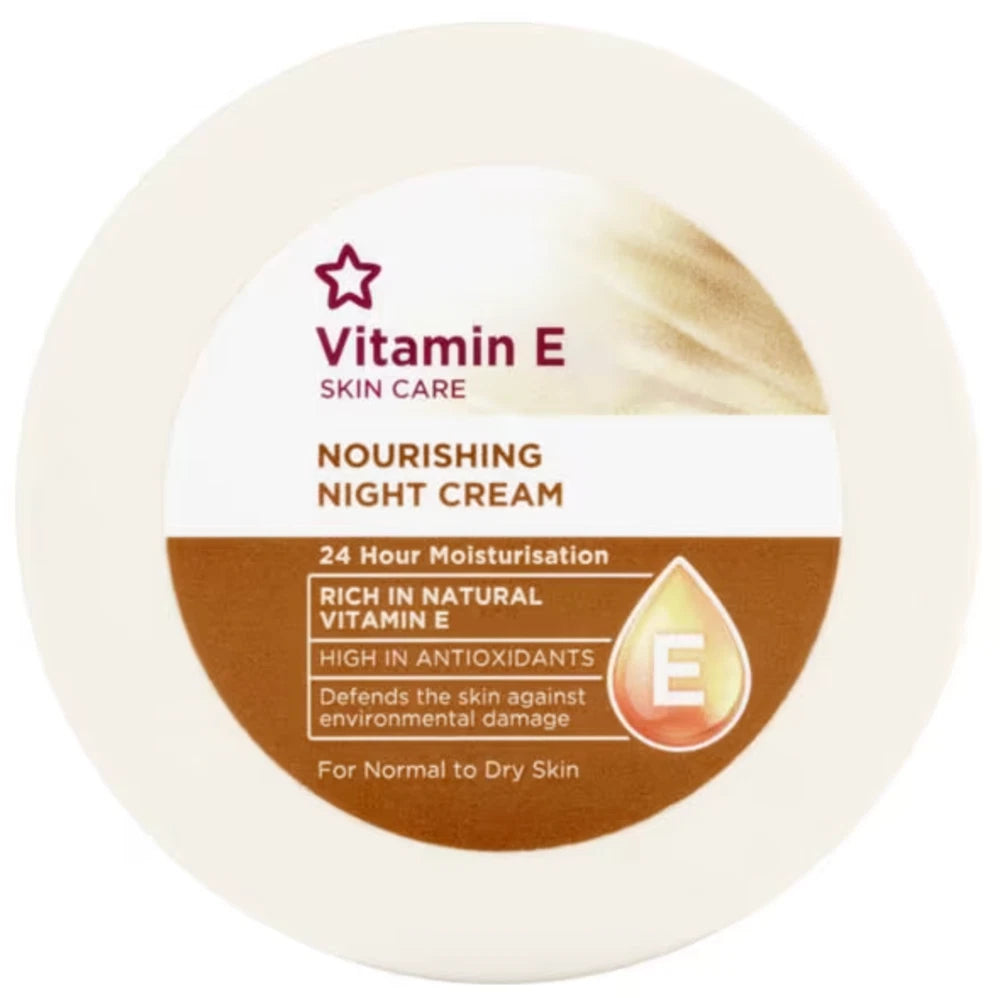 Vitamin E Nourishing Night Cream 100ml 24H Moisturisation For Normal To Dry Skin