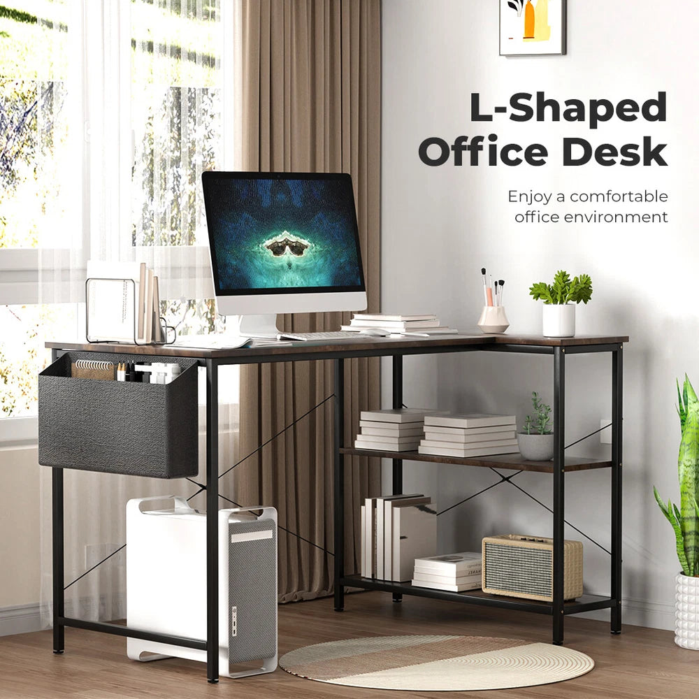 Levede L Shaped Gaming Computer Desk Workstation Study Corner Table Home Office