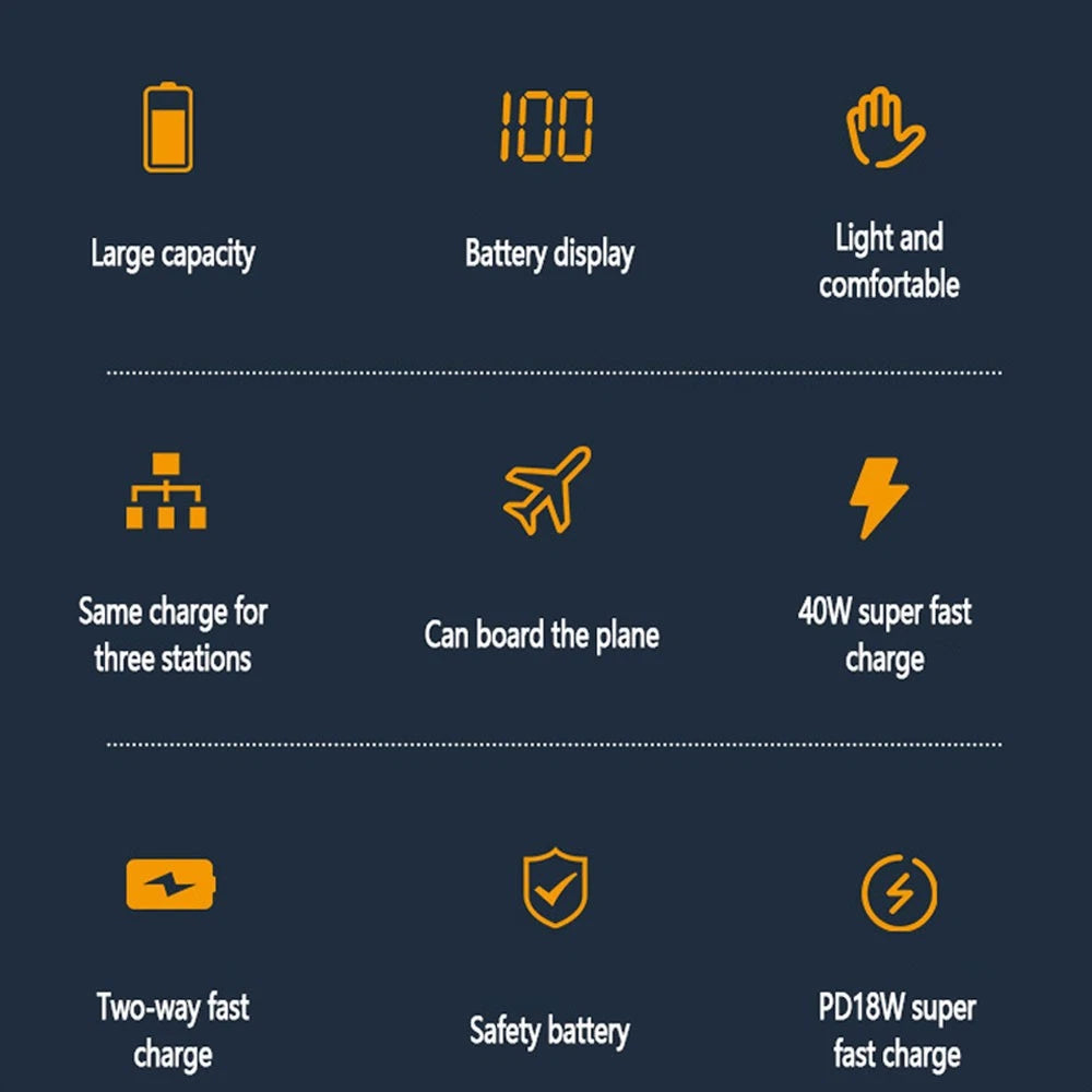 9000000mAh Power Bank Fast Charger Battery Pack Portable 4 USB for Mobile Phone.