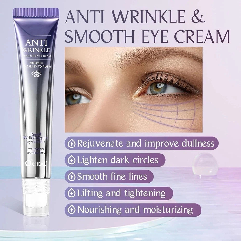 Eye Cream, Anti-age Moisturizing, Wrinkles with Hyaluronic Acid and Caffeine 20g