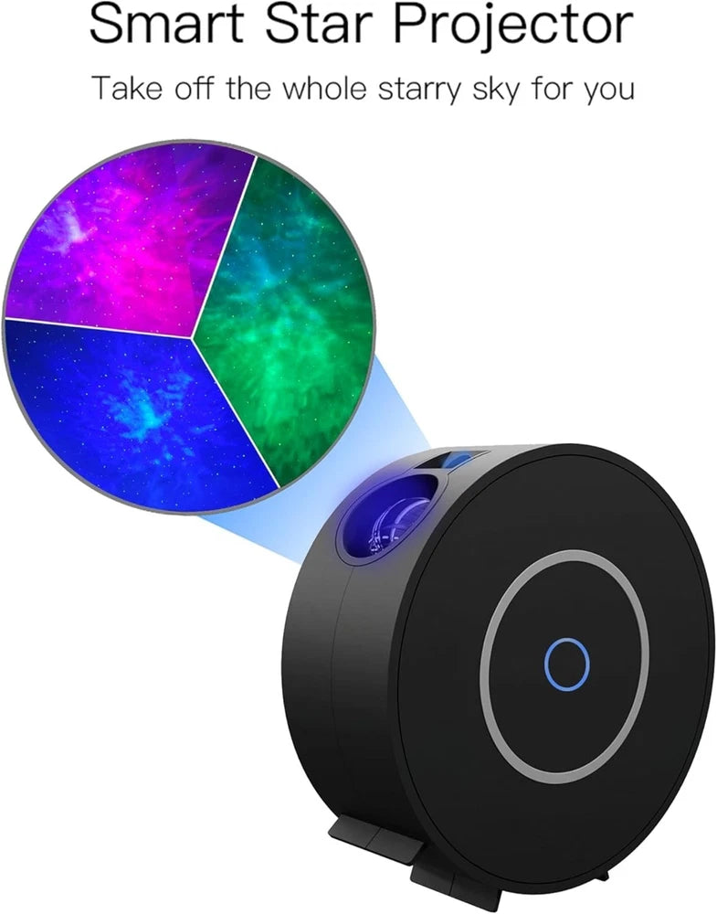 LED Star Projector Light Galaxy Lamp SKy Moon Nebula Night  with Base Remote