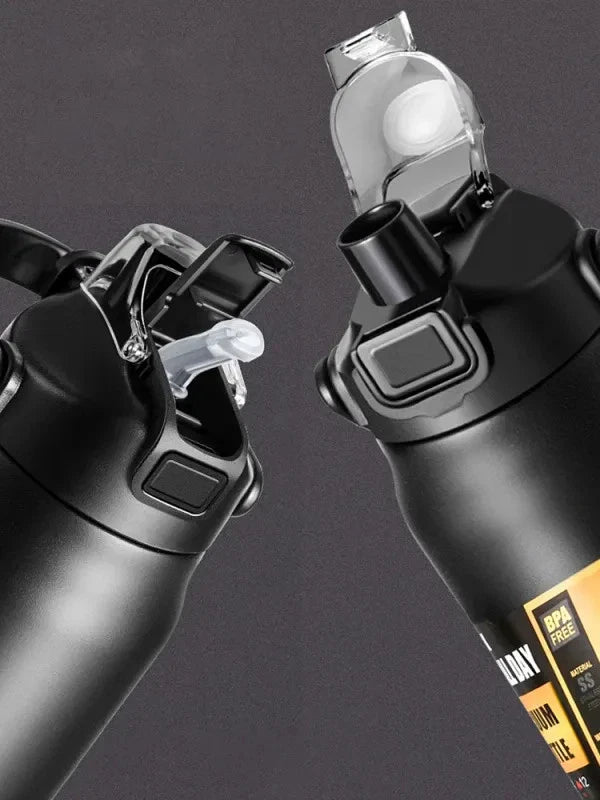 Thermos Flask 304 Stainless Steel Insulated Water Bottle Outdoor Sports Cold Hot