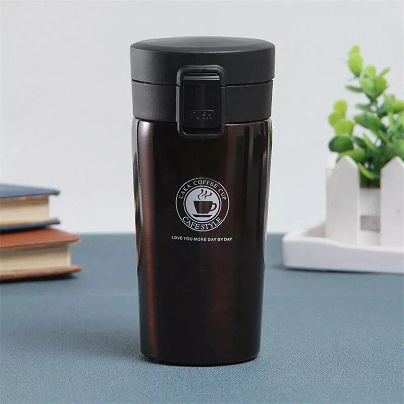 NEW Insulated Travel Coffee Mug Cup Thermal Stainless Steel Flask Vacuum Thermos