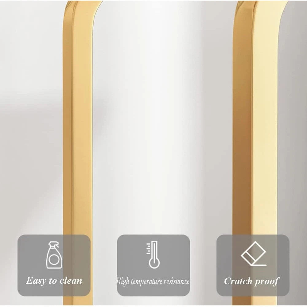 C-Shaped Compact Sofa Side End Table Coffee Laptop Table Living Room W/ Wheels