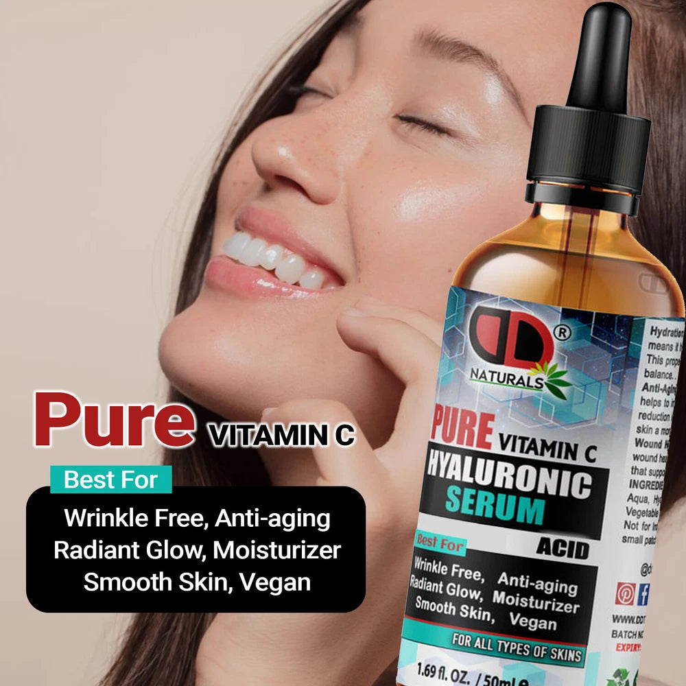DD Hyaluronic Acid Serum Hydrating Anti Ageing Wrinkle Plumping Vitamin C