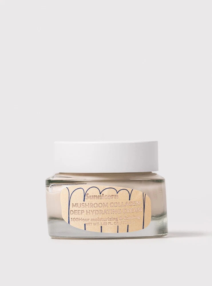 Sunnicorn Mushroom Collagen Deep Hydrating Cream 50ml 100Hr Moisture - FREE SHIP