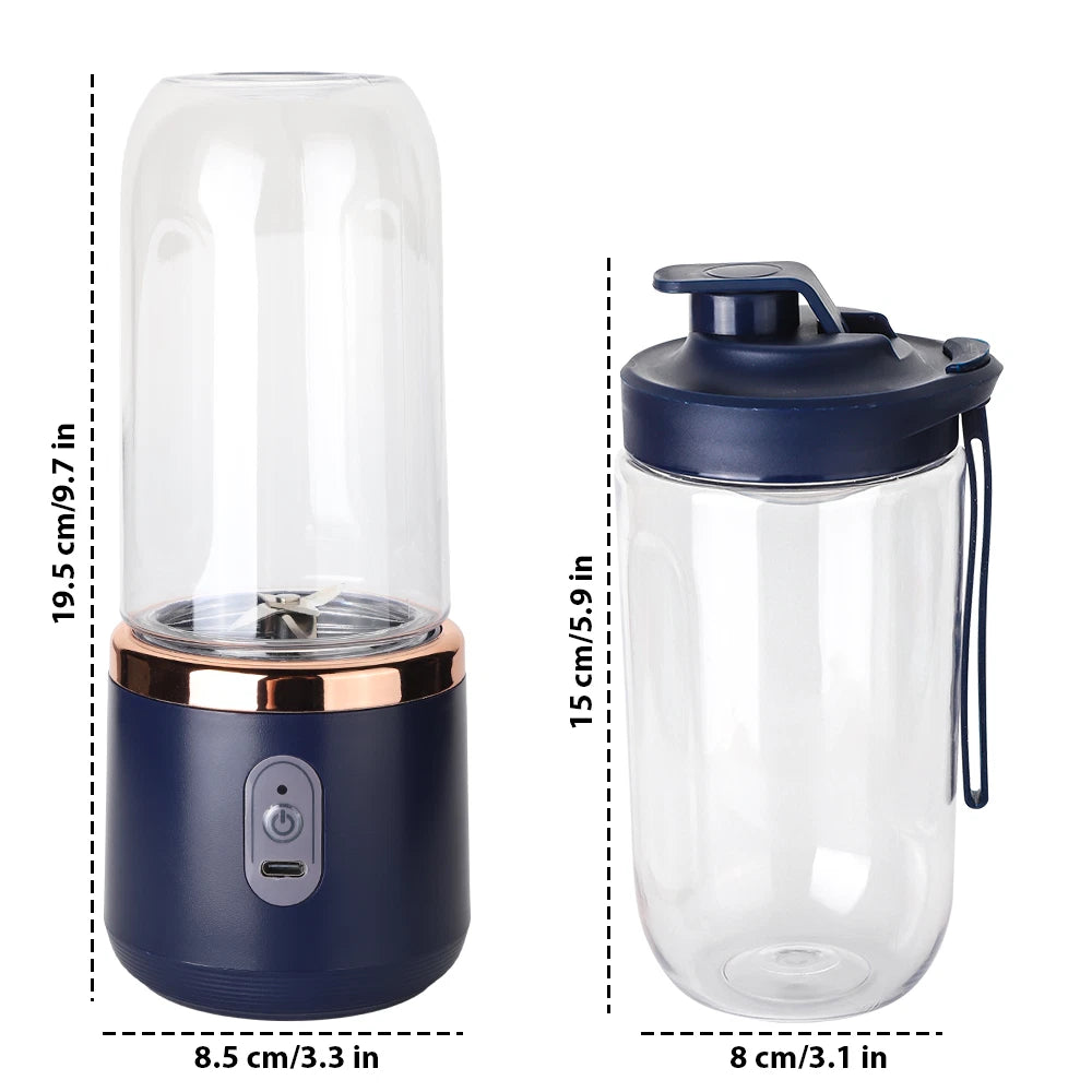 400ML Electric Juice Maker Portable Blender Smoothie Mini Juicer Fruit Machine