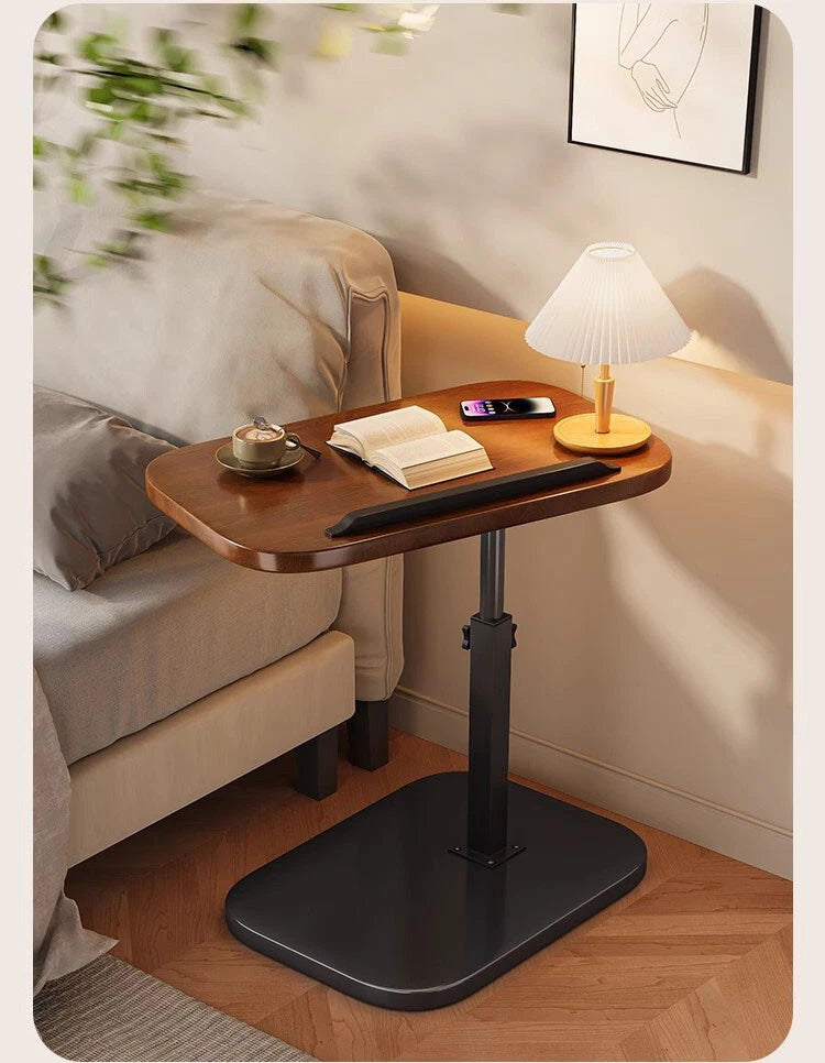 C-Shaped Flip Sofa Side End Table Coffee Laptop Table Living Room Bedroom