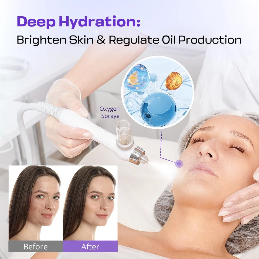 6/7 in 1 Hydra Water Facial Cleaner Aqua Peel Hydro Dermabrasion Beauty Machine