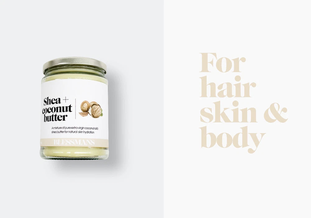 Organic coconut & shea butter dry skin, eczema, chapped skin, deep condtioner