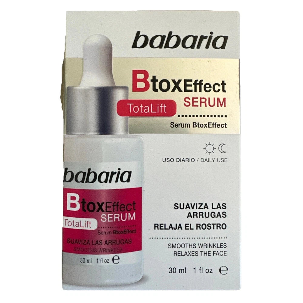 2 x Babaria BOTOX effect SERUM Total Lift 30ML brand new sealed box free post