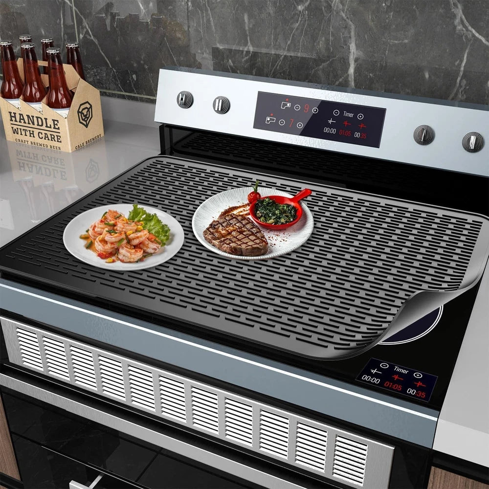 Extra Large Silicone Draining Mat Heat-Resistant Non-Slip For Kitchen Counter