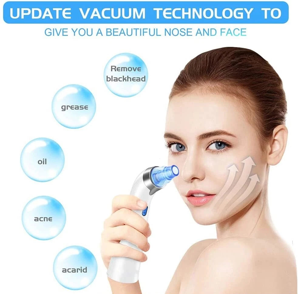Senelux Blackhead Remover Vacuum Pore Cleaner Acne Comedone Extractor Face Pore