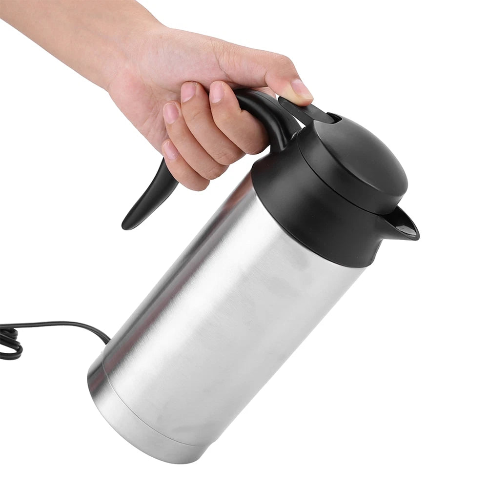 24V Electric Car Kettle Travel Camping Caravan Boiling Water Socket Tea Coffee