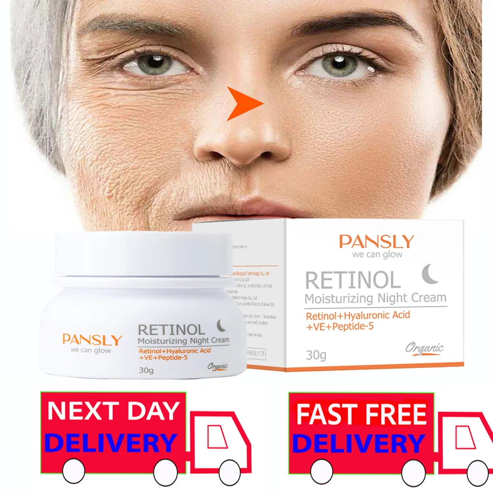 Anti-Wrinkle Firm & Lift Night Cream 50ml Rational+Hyaluronic Acid+VE+Peptide-5